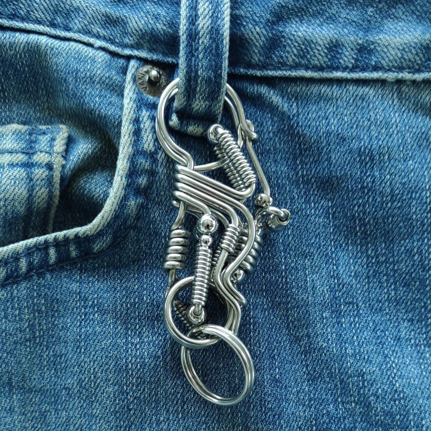 Handmade Harley-Inspired Motorcycle Keychain – Bold Biker Style