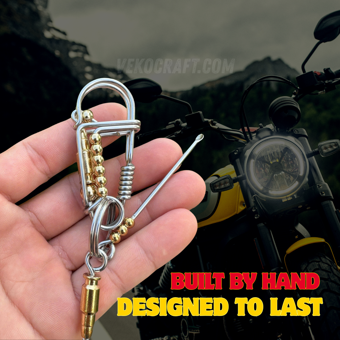 Handmade Adventure Keychain – For Hunters