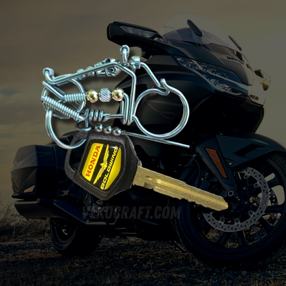 Handmade Skull Motorbike Keychain – Badass & Unique