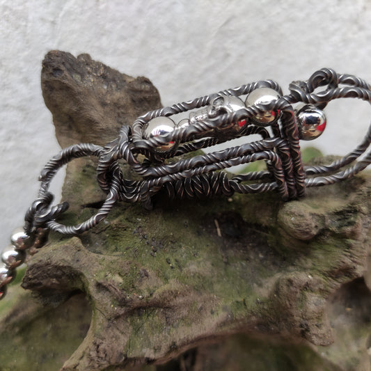 Skull Damascus Keychain – Bold Biker Spirit, Handcrafted Steel