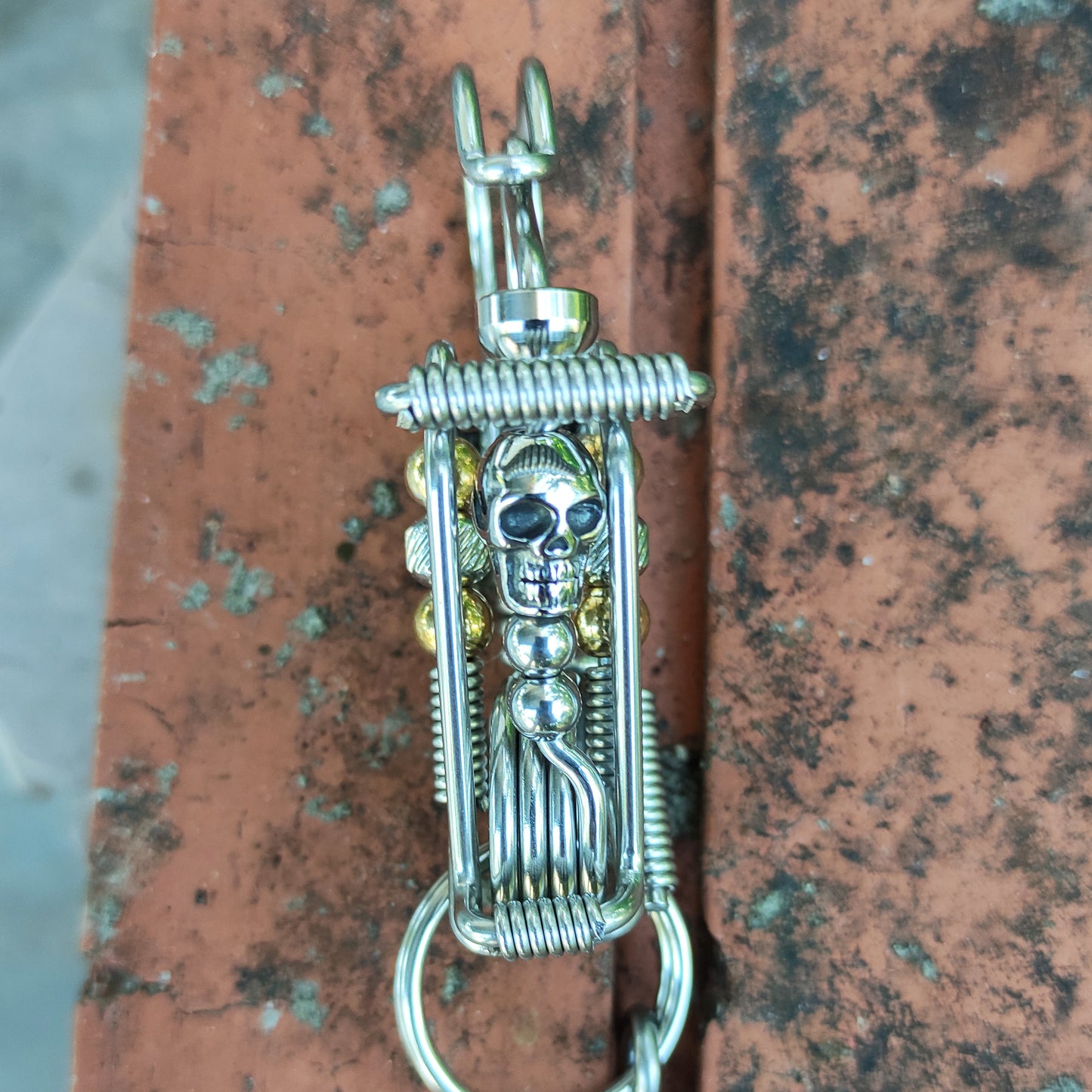 Handmade Skull Motorbike Keychain – Badass & Unique