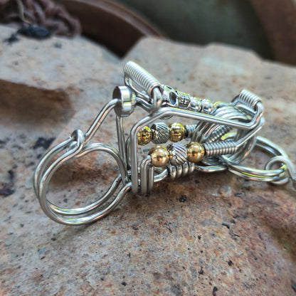 Handmade Skull Motorbike Keychain – Badass & Unique